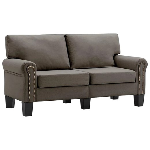 Luksusowa dwuosobowa sofa taupe - Alaia 2X Elior One Size Edinos.pl