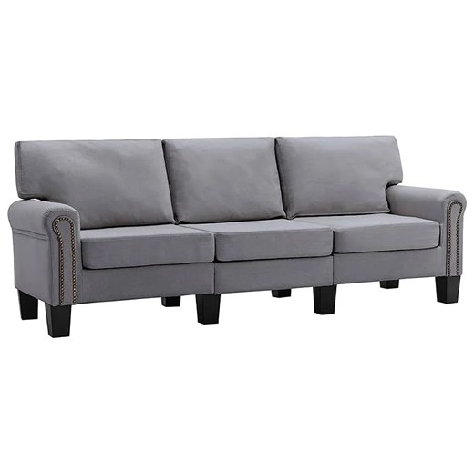 Luksusowa trzyosobowa szara sofa - Dionas 3X ze sklepu Edinos.pl w kategorii Sofy i kanapy - zdjęcie 179259536