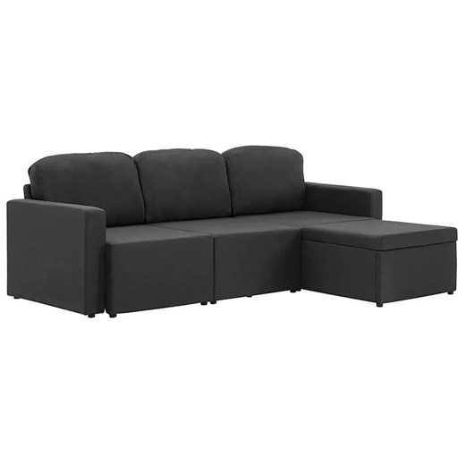 Rozkładana sofa modułowa ciemnoszara tkanina - Odi 4Q ze sklepu Edinos.pl w kategorii Sofy i kanapy - zdjęcie 179259736