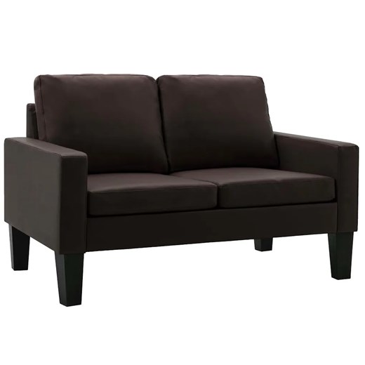 Brązowa skandynawska sofa 2-osobowa - Revex 2X ze sklepu Edinos.pl w kategorii Sofy i kanapy - zdjęcie 179259759