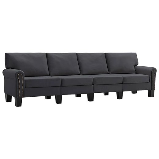 Czteroosobowa ciemnoszara sofa - Dionas 4X ze sklepu Edinos.pl w kategorii Sofy i kanapy - zdjęcie 179260158