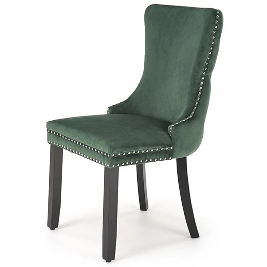 Zielone tapicerowane krzesło w stylu glamour - Esten Elior One Size Edinos.pl