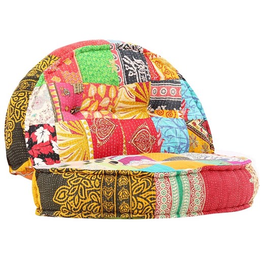Materiałowa sofa Lekma - patchwork ze sklepu Edinos.pl w kategorii Sofy i kanapy - zdjęcie 179263788