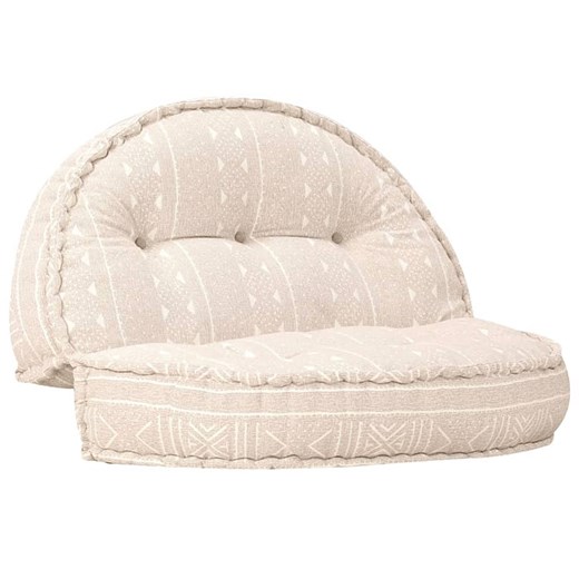 Materiałowa sofa Lekma - beżowa ze sklepu Edinos.pl w kategorii Sofy i kanapy - zdjęcie 179263795