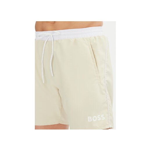 BOSS Szorty kąpielowe Starfish 50514429 Écru Regular Fit XL MODIVO