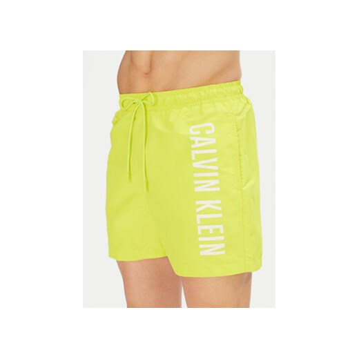 Calvin Klein Swimwear Szorty kąpielowe KM0KM01092 Żółty Regular Fit XL MODIVO