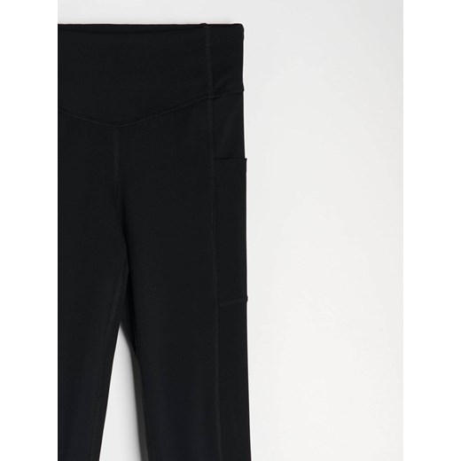 Sinsay - Legginsy Gym Hard - czarny Sinsay M Sinsay