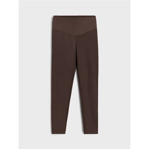 Sinsay - Legginsy sportowe Gym Hard - brązowy Sinsay XL Sinsay