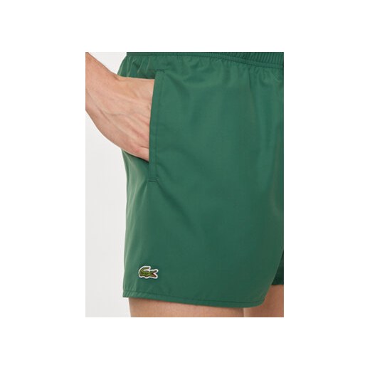 Lacoste Szorty kąpielowe MH6270 Zielony Regular Fit Lacoste L MODIVO
