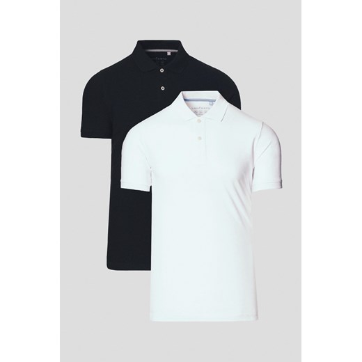 Zestaw 2 Koszulek Polo Bawełnianych Jakob ze sklepu Lancerto S.A. w kategorii T-shirty męskie - zdjęcie 179272259