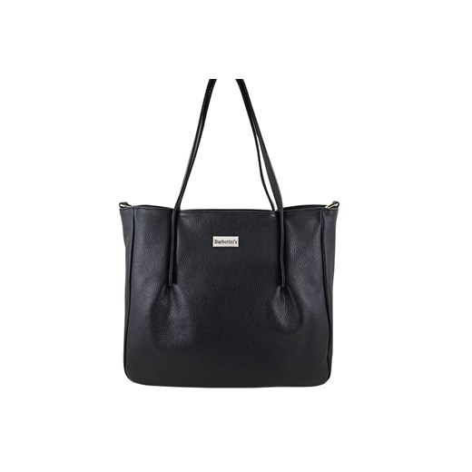 Shopperka damska skórzana Barberini's - Czarna ze sklepu butyolivier w kategorii Torby Shopper bag - zdjęcie 179273109