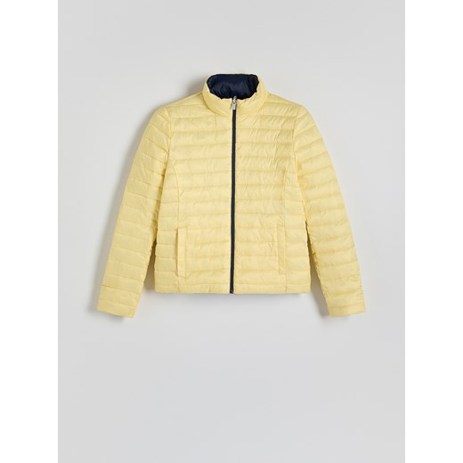 Reserved - Dwustronna pikowana kurtka - granatowy ze sklepu Reserved w kategorii Kurtki damskie - zdjęcie 179274776