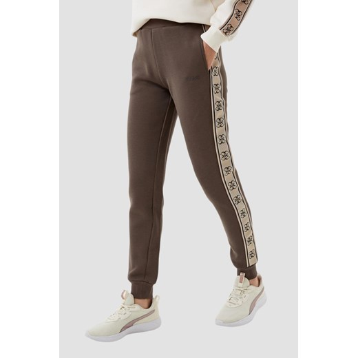 GUESS Brązowe damskie spodnie dresowe Britney Jogger, Rozmiar XS ze sklepu outfit.pl w kategorii Spodnie damskie - zdjęcie 179276199