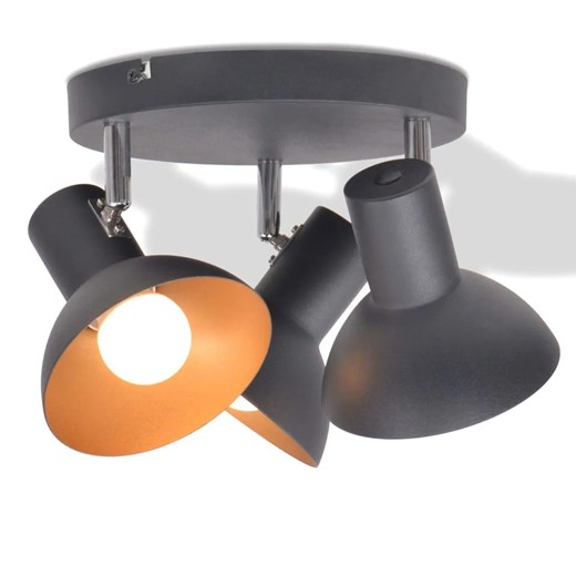 Czarno-złota lampa sufitowa plafon - EX119-Cubot ze sklepu Edinos.pl w kategorii Lampy sufitowe - zdjęcie 179276938