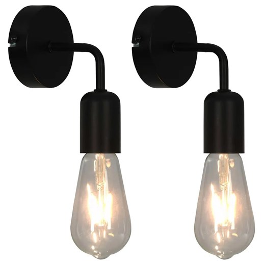Komplet dwóch czarnych industrialnych kinkietów - EX804-Irfo ze sklepu Edinos.pl w kategorii Lampy ścienne - zdjęcie 179276956