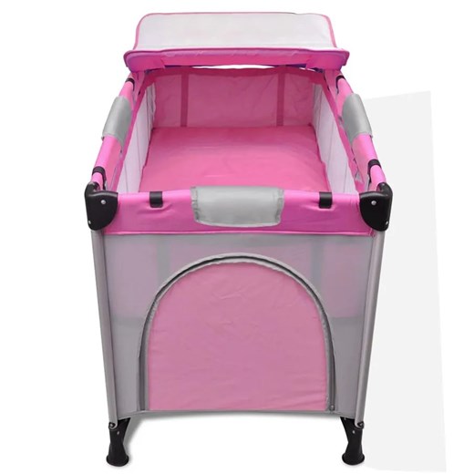 Przenośne łóżeczko z przewijakiem różowe - Tako Elior One Size Edinos.pl