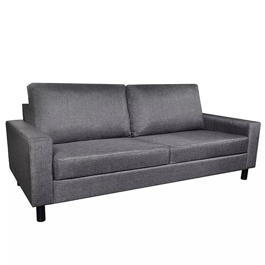 Stylowa trzyosobowa ciemnoszara sofa - Felizia 3X ze sklepu Edinos.pl w kategorii Sofy i kanapy - zdjęcie 179279046