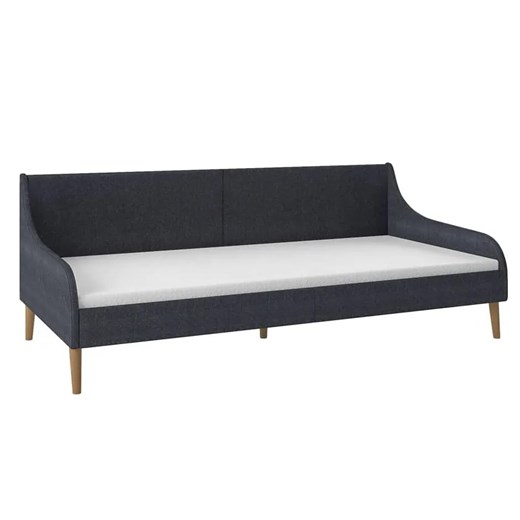 Ciemnoszara sofa z materacem - Wollio ze sklepu Edinos.pl w kategorii Sofy i kanapy - zdjęcie 179286258