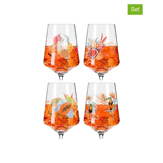 RITZENHOFF Kieliszki (4 szt.) w kolorze pomarańczowym do koktajli - 544 ml ze sklepu Limango Polska w kategorii Naczynia - zdjęcie 179286758