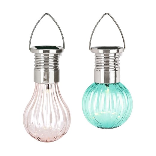 moses. Lampy solarne (2 szt.) w kolorze szarym i turkusowym Moses. onesize okazja Limango Polska