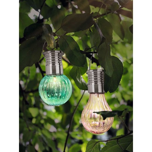 moses. Lampy solarne (2 szt.) w kolorze szarym i turkusowym Moses. onesize okazyjna cena Limango Polska