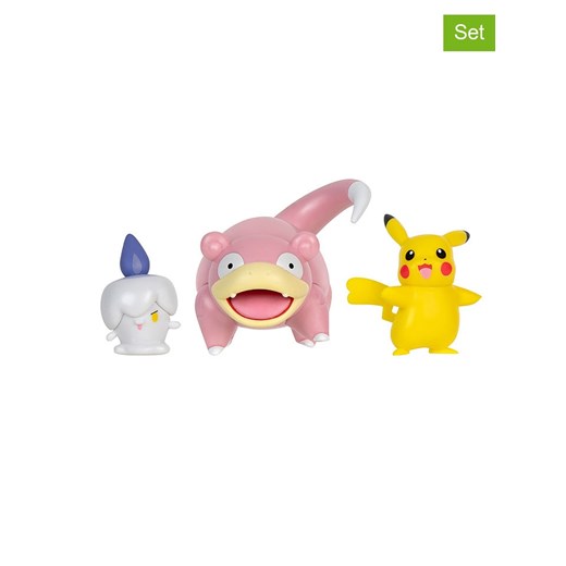 Pokémon Figurki (3 szt.) &quot;Pikachu, Litwick, Slowpoke&quot; do zabawy - 3+ ze sklepu Limango Polska w kategorii Zabawki - zdjęcie 179287016