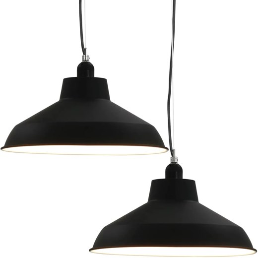 Czarna industrialna lampa wisząca 2 sztuki - EX155-Mafis ze sklepu Edinos.pl w kategorii Lampy wiszące - zdjęcie 179288819