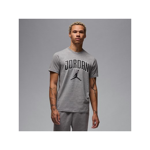 T-shirt męski Jordan - Szary ze sklepu Nike poland w kategorii T-shirty męskie - zdjęcie 179308226