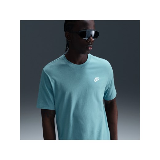 T-shirt męski Nike Sportswear Club - Niebieski ze sklepu Nike poland w kategorii T-shirty męskie - zdjęcie 179308259