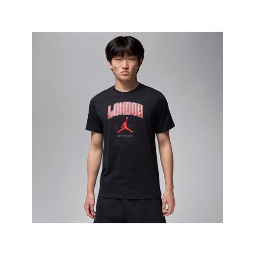 T-shirt męski London Jordan - Czerń ze sklepu Nike poland w kategorii T-shirty męskie - zdjęcie 179308456