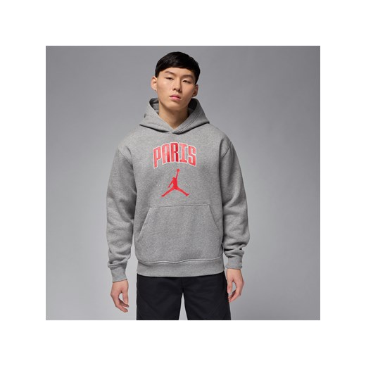 Męska dzianinowa bluza z kapturem Paryż Jordan - Szary ze sklepu Nike poland w kategorii Bluzy męskie - zdjęcie 179308556