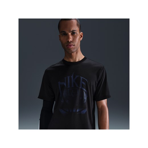Męski T-shirt do koszykówki Dri-FIT Nike - Czerń ze sklepu Nike poland w kategorii T-shirty męskie - zdjęcie 179308559