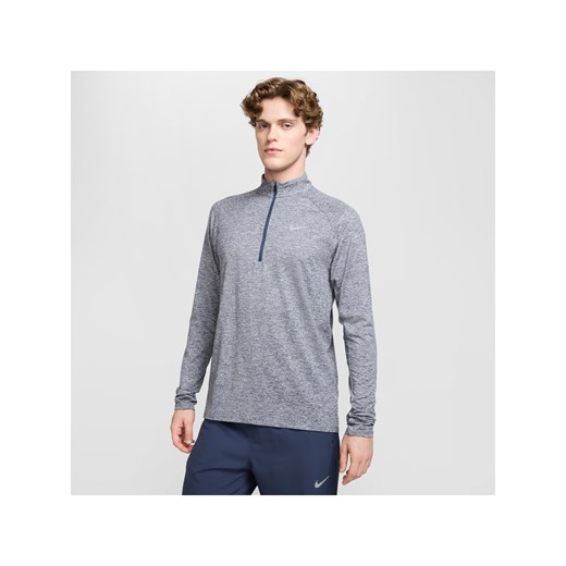 Męska bluza do biegania z zamkiem 1/4 Dri-FIT Nike Stride - Niebieski ze sklepu Nike poland w kategorii Bluzy męskie - zdjęcie 179308695