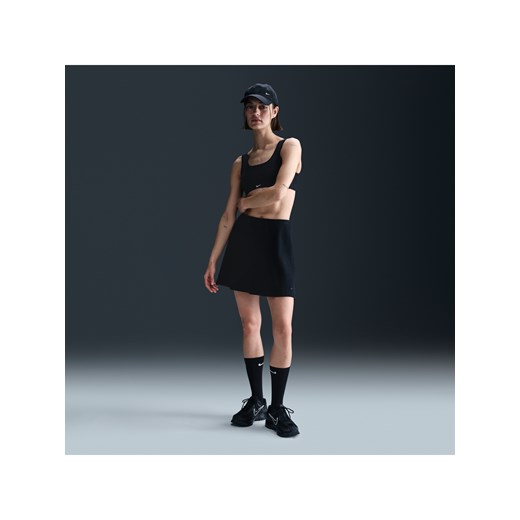 Damska spódnica mini z prążkowanego materiału Nike Sportswear Chill Knit - Czerń ze sklepu Nike poland w kategorii Spódnice - zdjęcie 179308795
