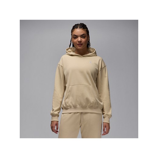 Damska bluza z kapturem Jordan Brooklyn Fleece - Brązowy ze sklepu Nike poland w kategorii Bluzy damskie - zdjęcie 179308848