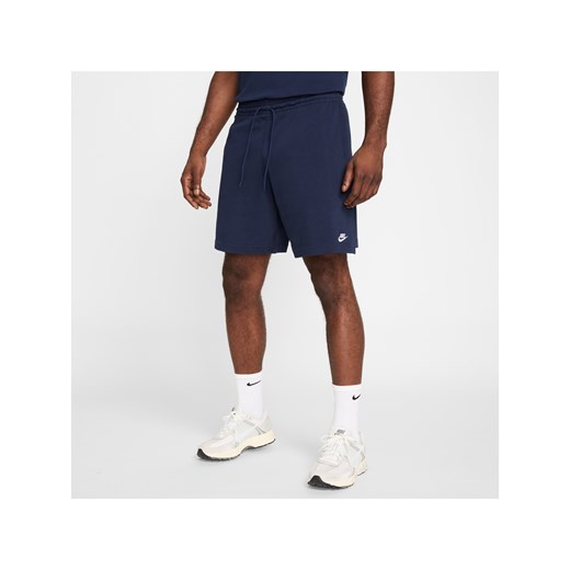 Męskie spodenki z dzianiny Nike Club - Niebieski ze sklepu Nike poland w kategorii Spodenki męskie - zdjęcie 179309038