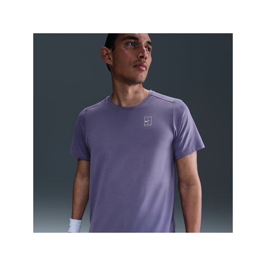 T-shirt męski Nike fioletowy z krótkim rękawem