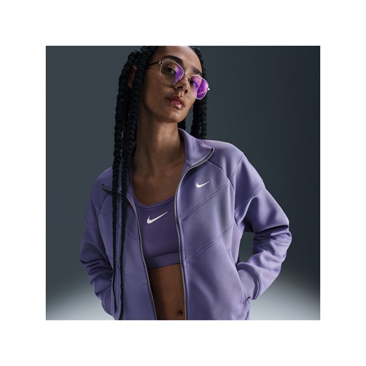Damska bluza z dzianiny Nike Sportswear Windrunner - Fiolet ze sklepu Nike poland w kategorii Bluzy damskie - zdjęcie 179309076