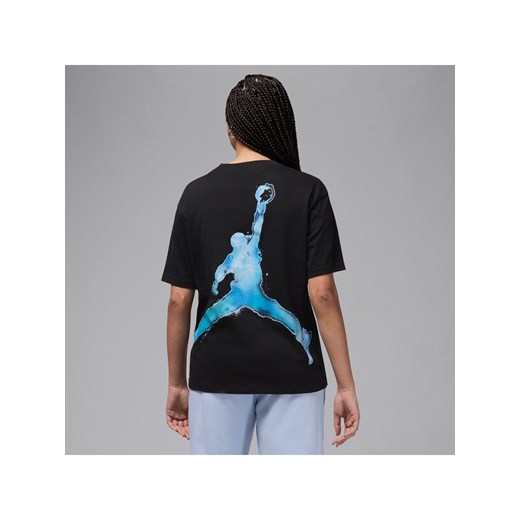 Damski T-shirt z nadrukiem Jordan - Czerń ze sklepu Nike poland w kategorii Bluzki damskie - zdjęcie 179309087