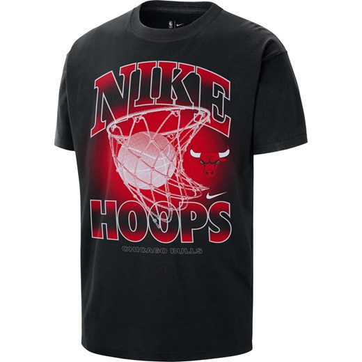 T-shirt męski Nike NBA Max90 Chicago Bulls Courtside - Czerń ze sklepu Nike poland w kategorii T-shirty męskie - zdjęcie 179309106