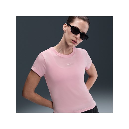 T-shirt damski Nike Sportswear Chill Knit - Różowy ze sklepu Nike poland w kategorii Bluzki damskie - zdjęcie 179309115