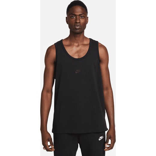 Męska koszulka bez rękawów Nike Sportswear Premium Essentials - Czerń ze sklepu Nike poland w kategorii T-shirty męskie - zdjęcie 179309167