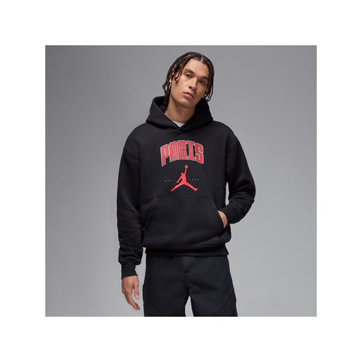 Męska dzianinowa bluza z kapturem Paryż Jordan - Czerń ze sklepu Nike poland w kategorii Bluzy męskie - zdjęcie 179309188
