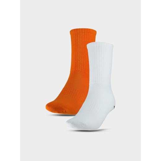 Skarpetki basic (2-pack) uniseks 4F 4FWSS25USOCU416 - multikolor ze sklepu Sportstylestory.com w kategorii Skarpetki damskie - zdjęcie 179309455