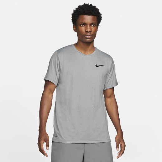 T-shirt męski Nike szary z krótkim rękawem 