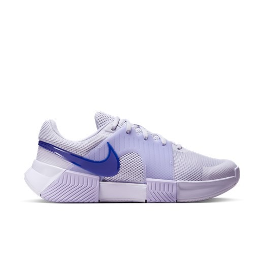 Buty sportowe damskie fioletowe Nike do tenisa zoom z gumy