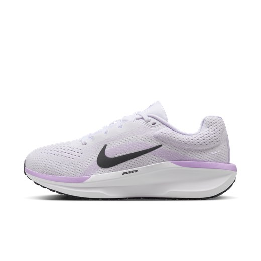Buty sportowe damskie Nike dla biegaczy na wiosnę białe wiązane płaskie