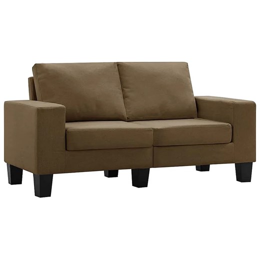 2-osobowa sofa brązowa z podłokietnikami - Magnex 2Q ze sklepu Edinos.pl w kategorii Sofy i kanapy - zdjęcie 179314379