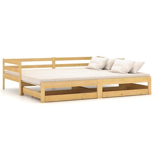 Skandynawskie łóżko z szufladami - Ikis 3X 90 / 180 x 200 cm ze sklepu Edinos.pl w kategorii Łóżka i materace - zdjęcie 179314506