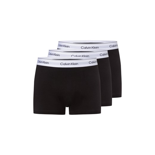 Calvin Klein Męskie kąpielówki w 3-paku Mężczyźni Bawełna czarny jednolity ze sklepu vangraaf w kategorii Majtki męskie - zdjęcie 179315495